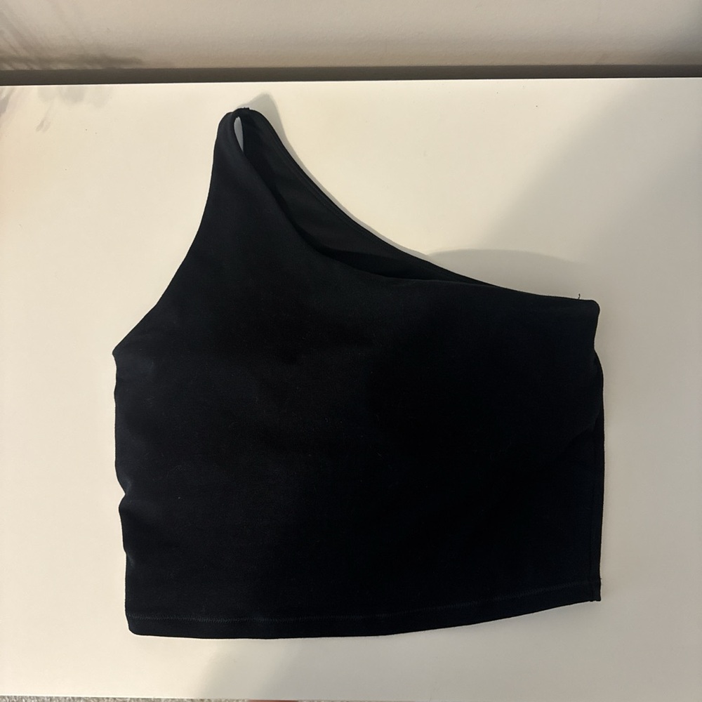 Old Navy Black One-Shoulder Tank Top